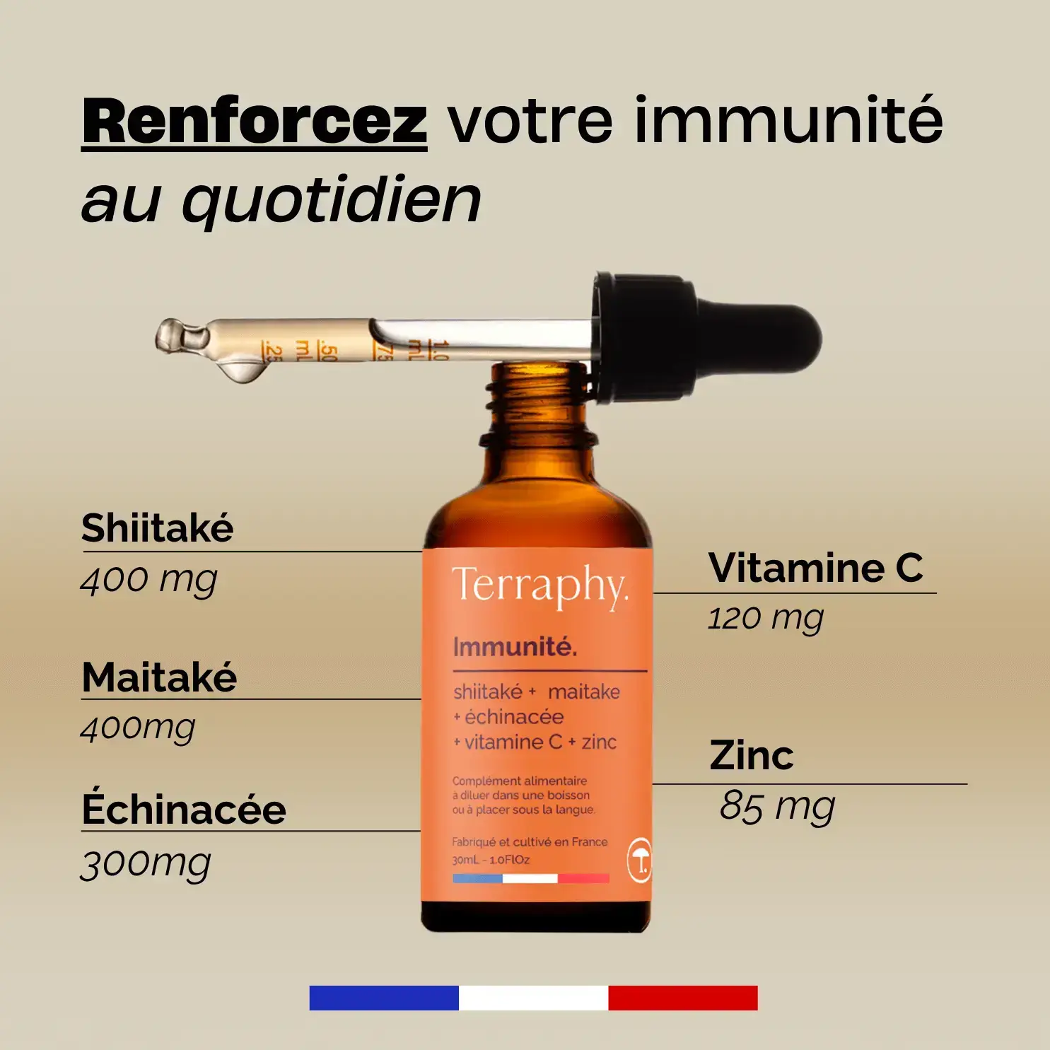 Pack Puissance Champignons. 4 fioles