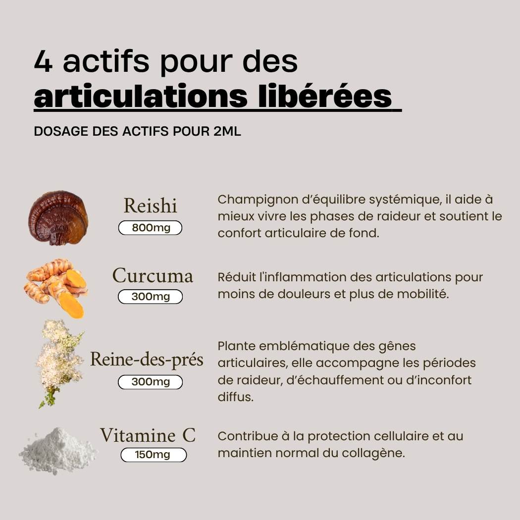 Confort articulaire.